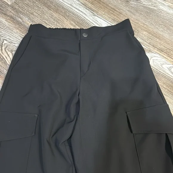 Zara Cargo Pull on trousers Medium Black - Picture 2 of 4